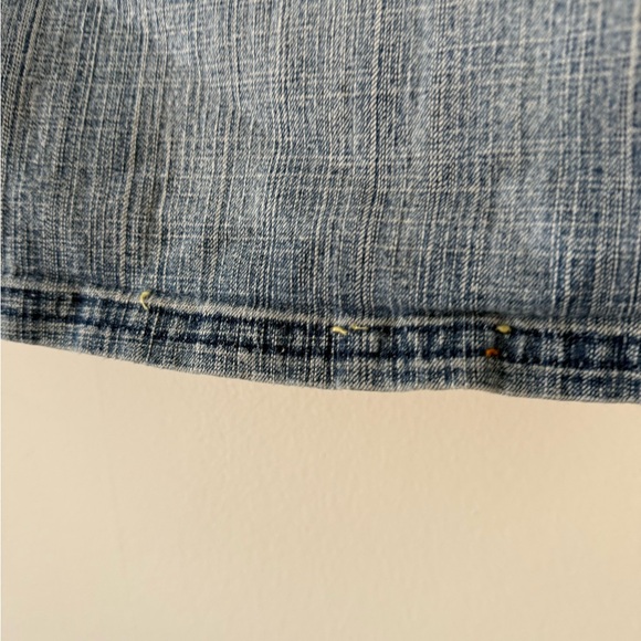 Vintage Y2K Plus Size YMI Light Blue Denim Low Rise Mini Skirt Womens Size 20 - Picture 8 of 12